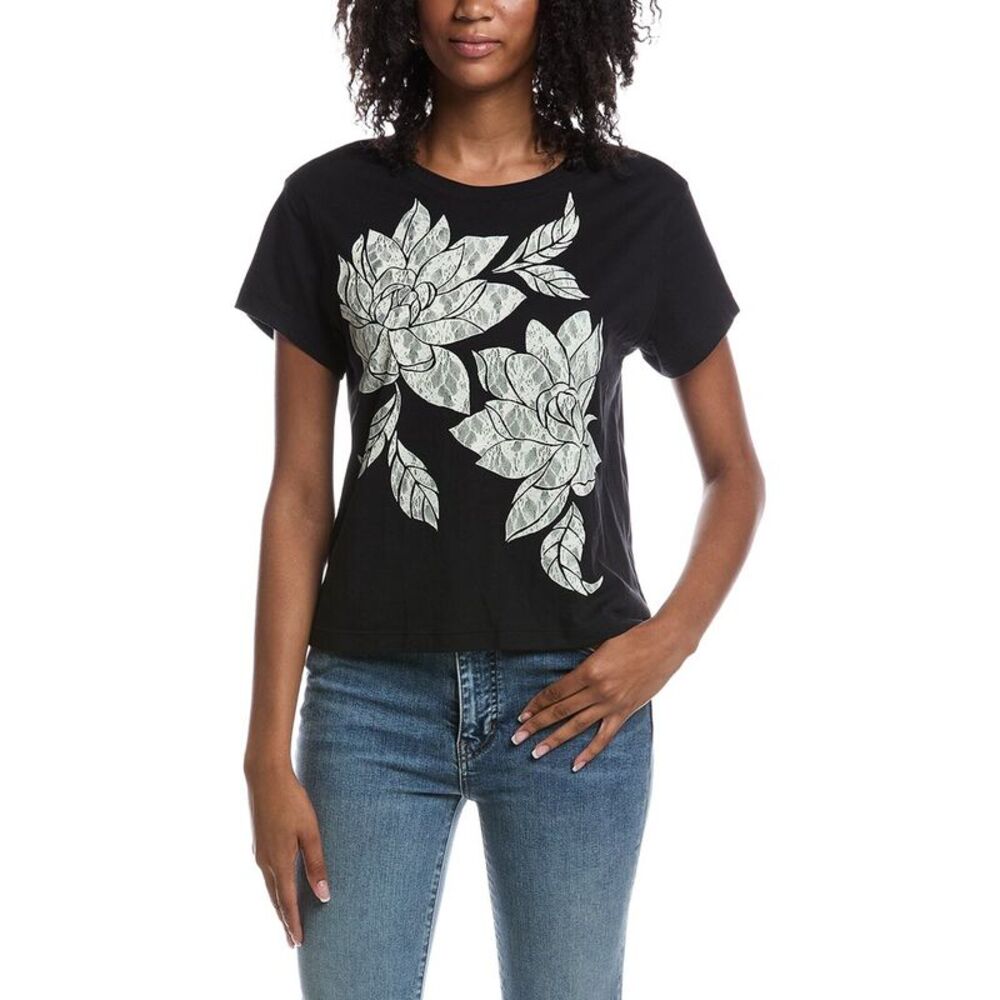 Cabi Womens Charlie T-Shirt, Black